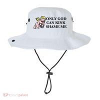 Funny Quote Only God Can Kink Shame Me  Bucket Hat thumb 0