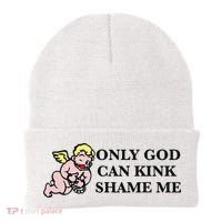 Funny Quote Only God Can Kink Shame Me  Beanie thumb 0