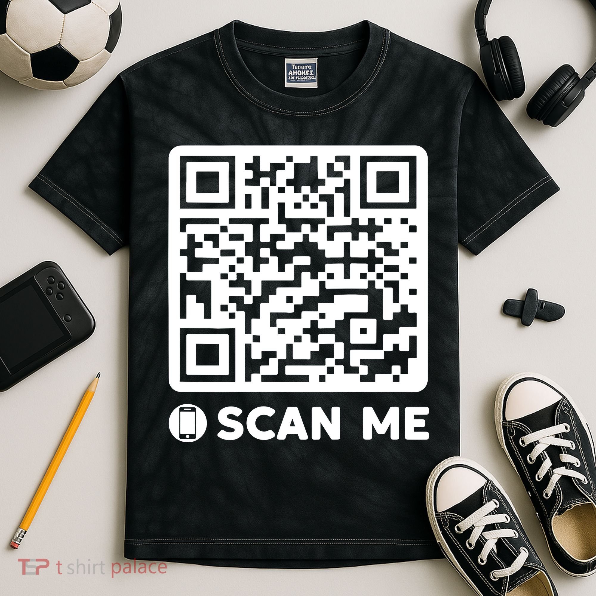 Funny Qr President Trump Dancing Code 45/47 Kids Tie-Dye T-Shirt