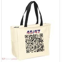 Funny Qr President Trump 4547 Trump Dancing Code Tote Bag thumb 2