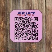 Funny Qr President Trump 4547 Trump Dancing Code Coaster thumb 0
