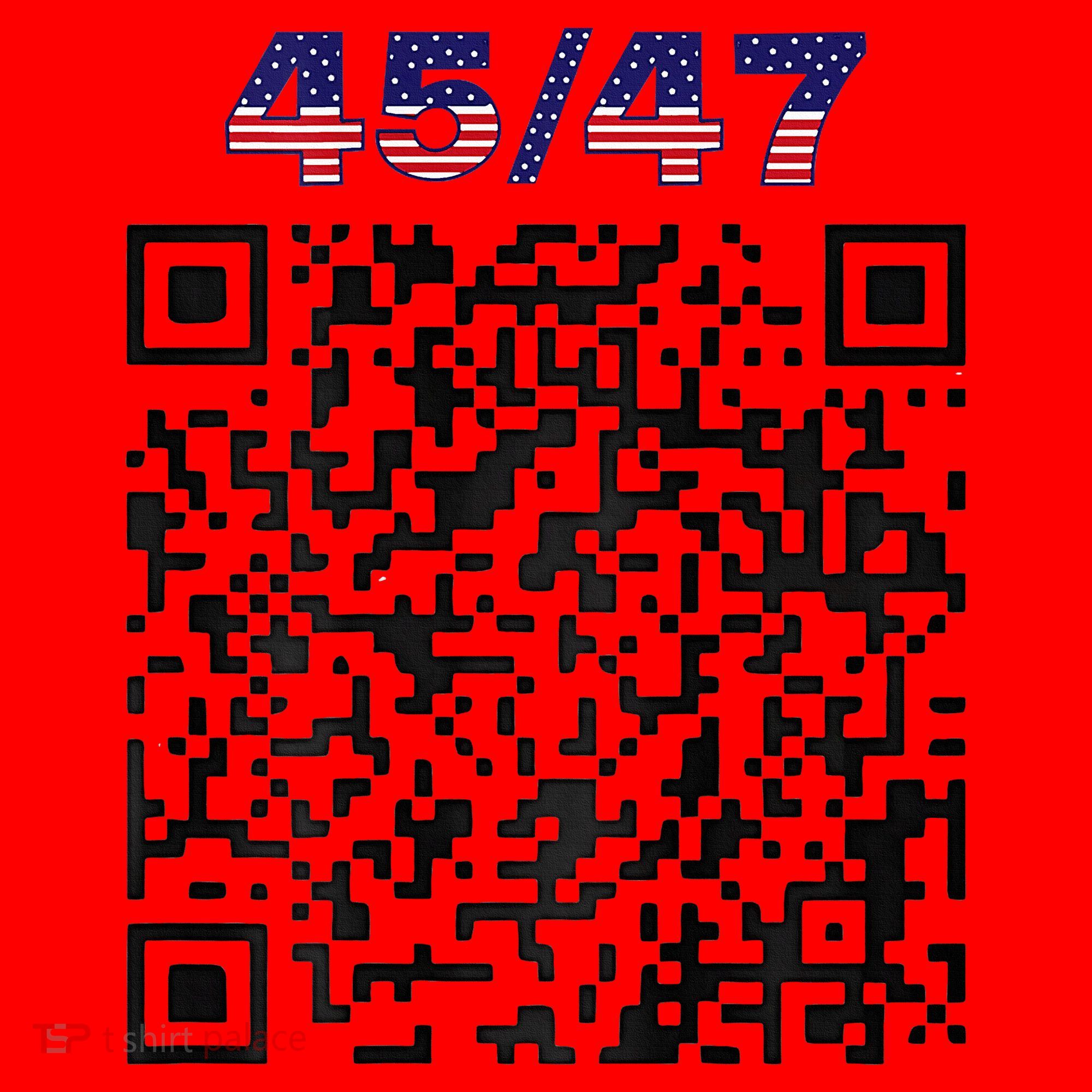 Funny Qr President Trump 4547 Trump Dancing Code Santa Hat