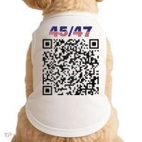 Funny Qr President Trump 4547 Trump Dancing Code Doggie Tank thumb 0
