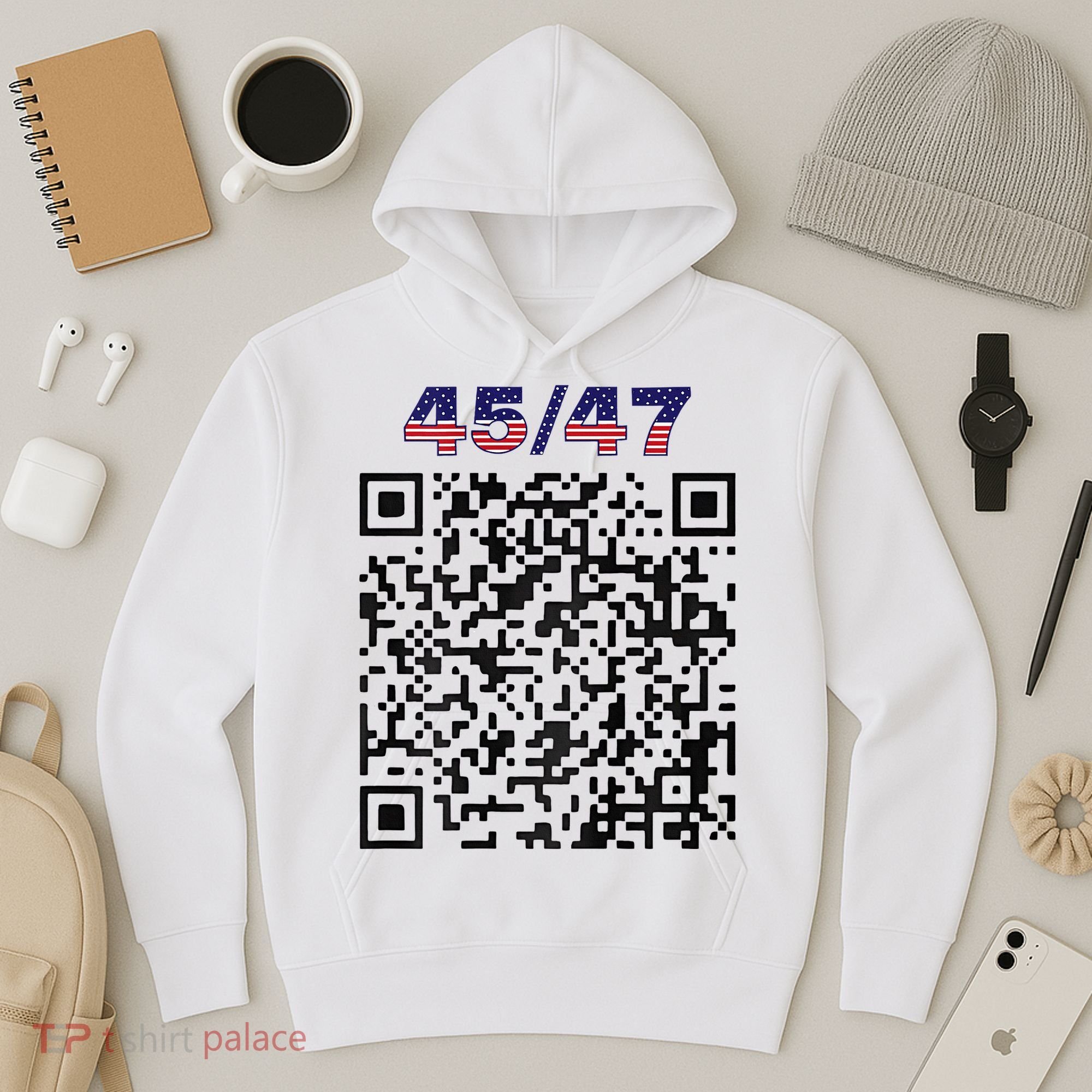 Funny Qr President Trump 4547 Trump Dancing Code Hoodie