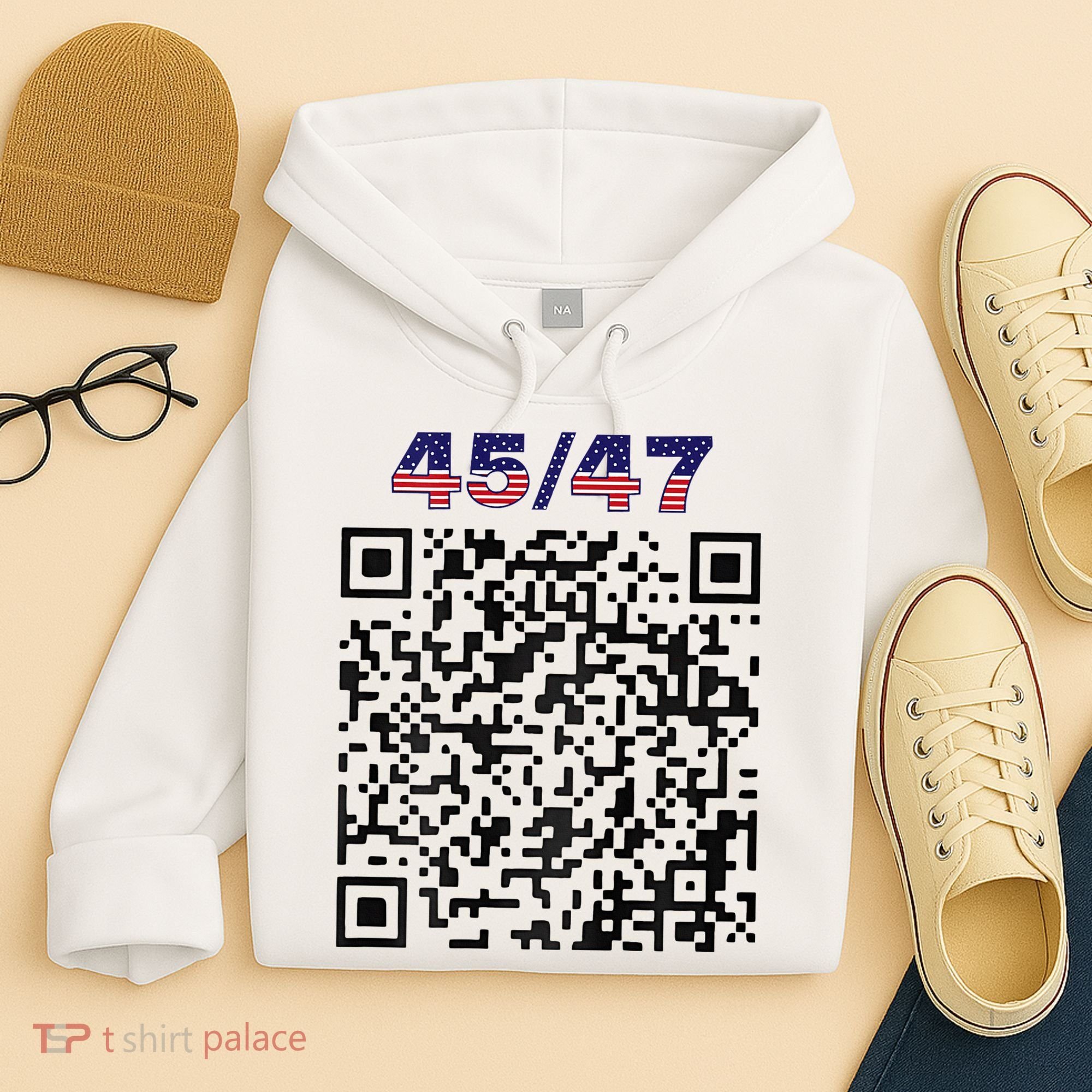 Funny Qr President Trump 4547 Trump Dancing Code Hoodie
