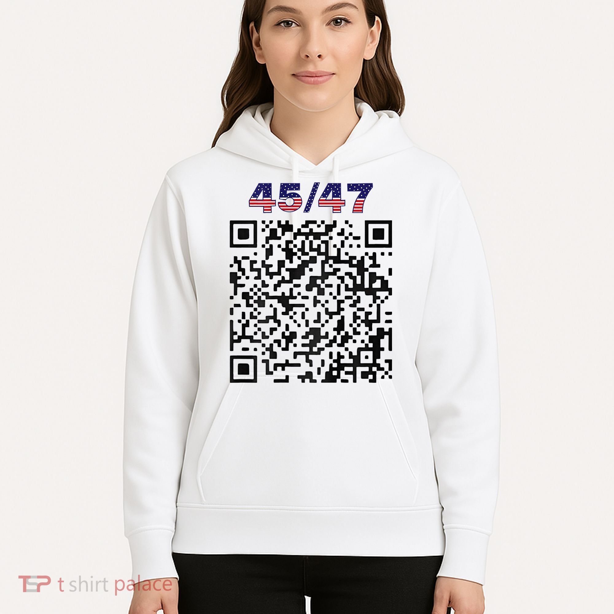 Funny Qr President Trump 4547 Trump Dancing Code Hoodie