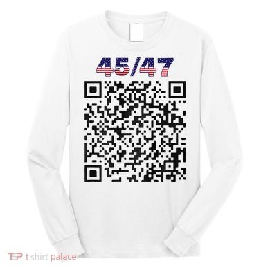 Funny Qr President Trump 4547 Trump Dancing Code Long Sleeve Shirt