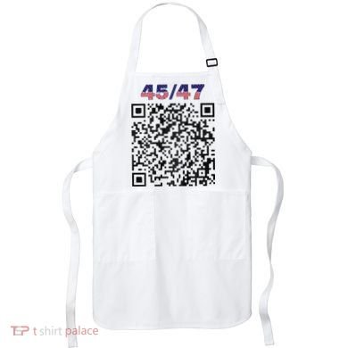 Funny Qr President Trump 4547 Trump Dancing Code Apron