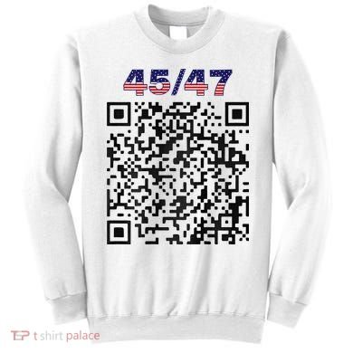Funny Qr President Trump 4547 Trump Dancing Code Sweatshirt