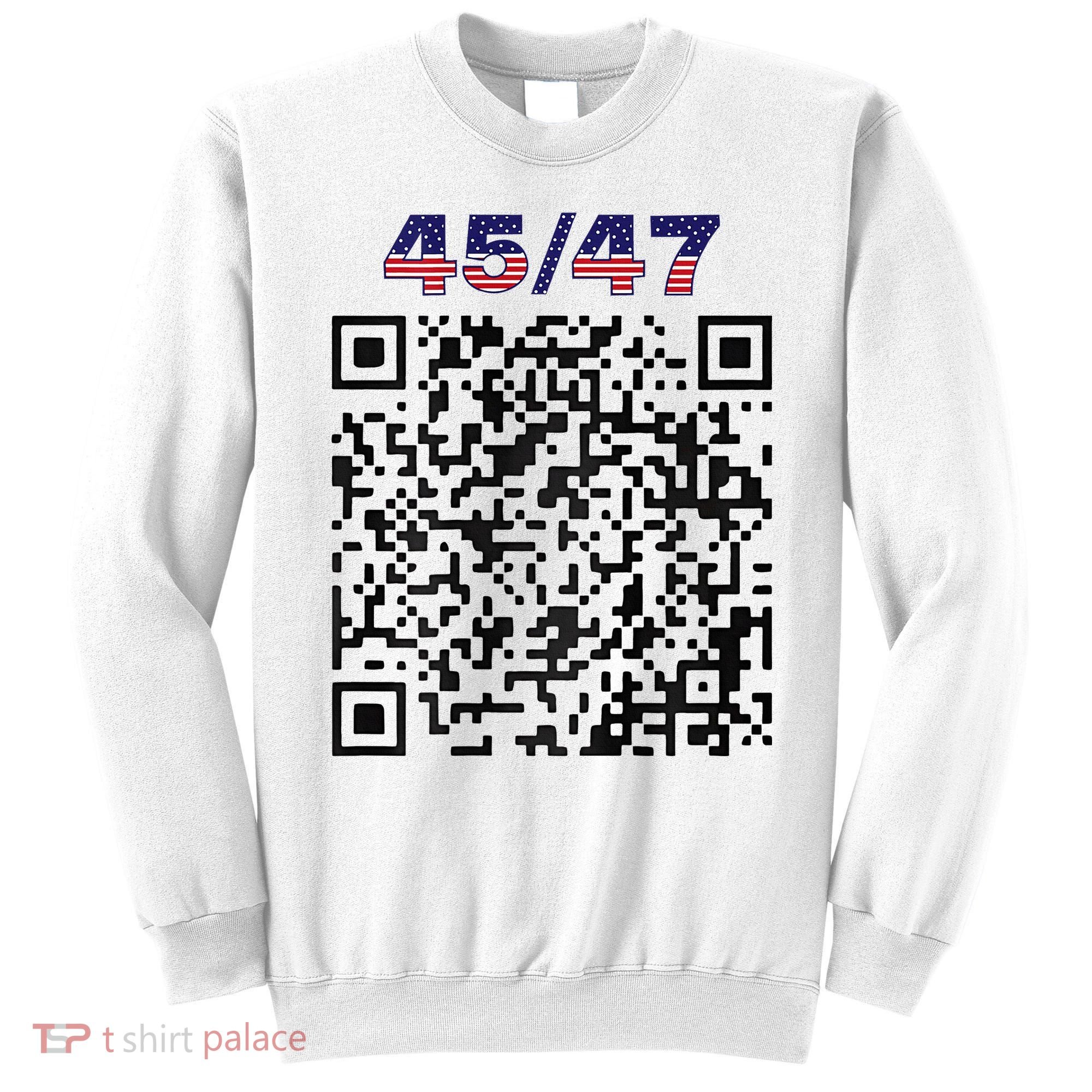 Funny Qr President Trump 4547 Trump Dancing Code Sweatshirt