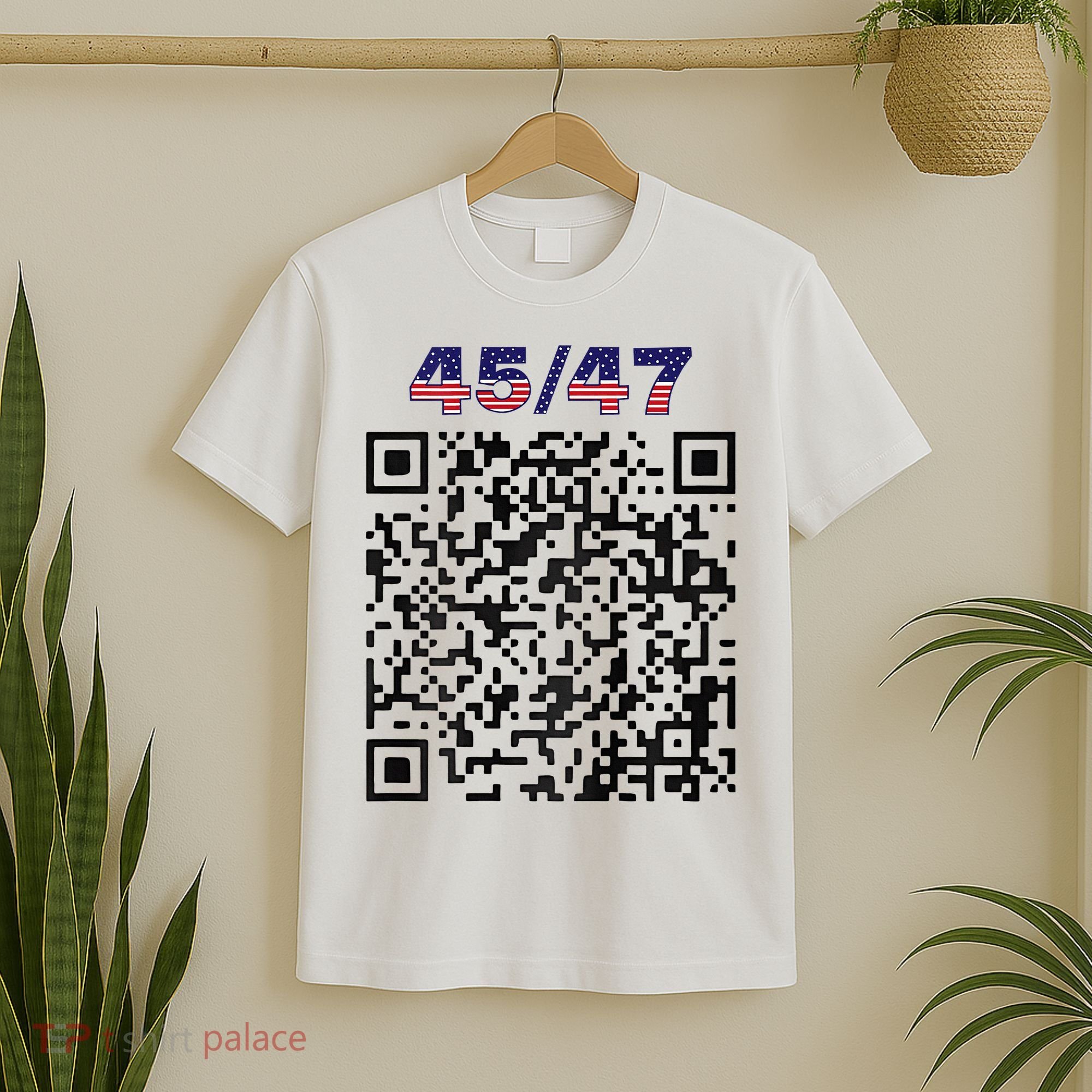 Funny Qr President Trump 4547 Trump Dancing Code T-Shirt