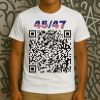 Funny Qr President Trump 4547 Trump Dancing Code T-Shirt thumb 3
