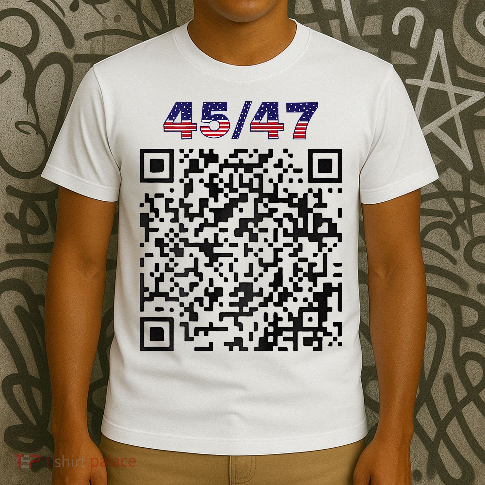 Funny Qr President Trump 4547 Trump Dancing Code T-Shirt