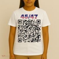 Funny Qr President Trump 4547 Trump Dancing Code T-Shirt thumb 4