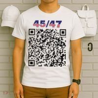 Funny Qr President Trump 4547 Trump Dancing Code T-Shirt thumb 6
