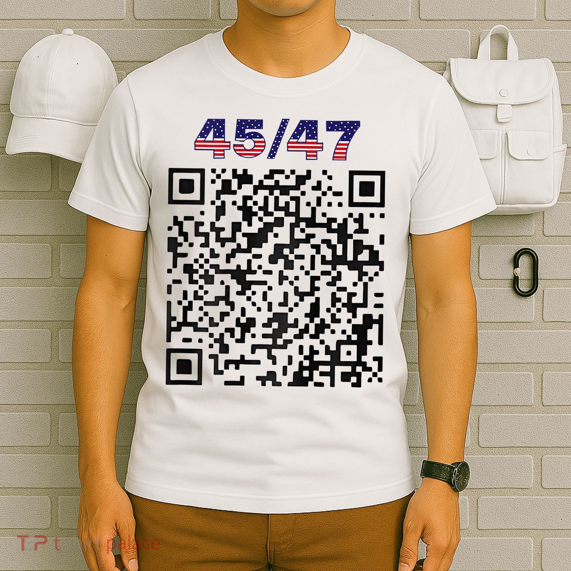 Funny Qr President Trump 4547 Trump Dancing Code T-Shirt