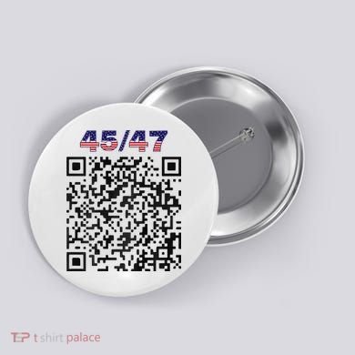 Funny Qr President Trump 4547 Trump Dancing Code Button