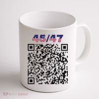 Funny Qr President Trump 4547 Trump Dancing Code Coffee Mug thumb 1