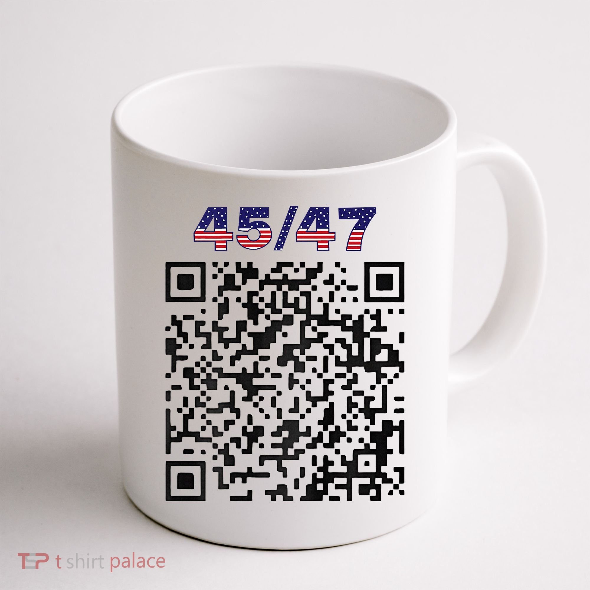 Funny Qr President Trump 4547 Trump Dancing Code Coffee Mug
