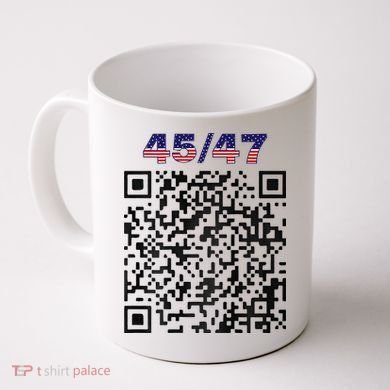 Funny Qr President Trump 4547 Trump Dancing Code Coffee Mug