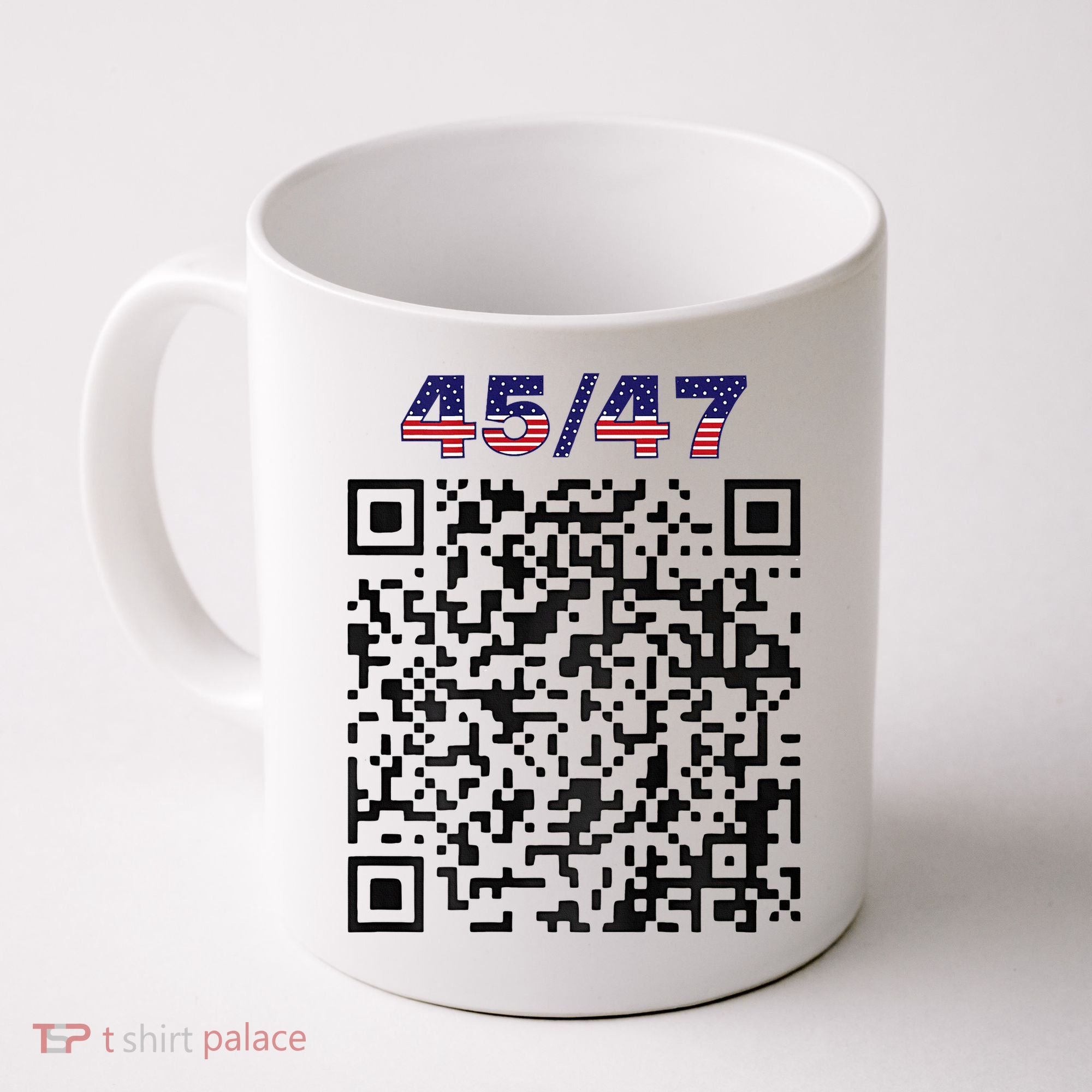 Funny Qr President Trump 4547 Trump Dancing Code Coffee Mug