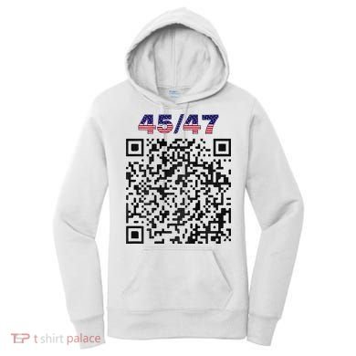 Funny Qr President Trump 4547 Trump Dancing Code Women's Hoodie