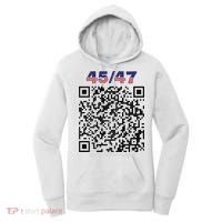 Funny Qr President Trump 4547 Trump Dancing Code Women's Hoodie thumb 0