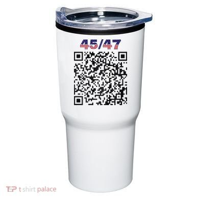 Funny Qr President Trump 4547 Trump Dancing Code Tumbler