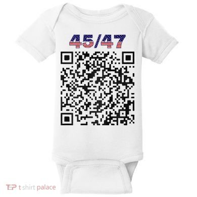 Funny Qr President Trump 4547 Trump Dancing Code Baby Bodysuit