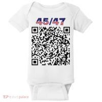 Funny Qr President Trump 4547 Trump Dancing Code Baby Bodysuit thumb 0