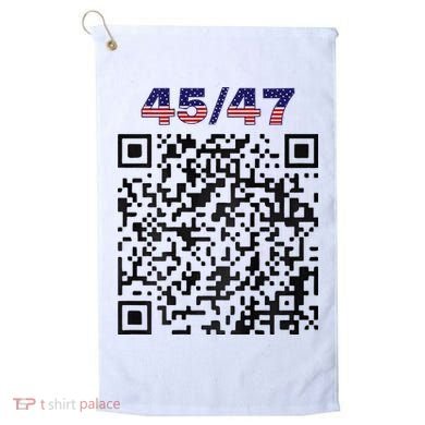Funny Qr President Trump 4547 Trump Dancing Code Golf Towel