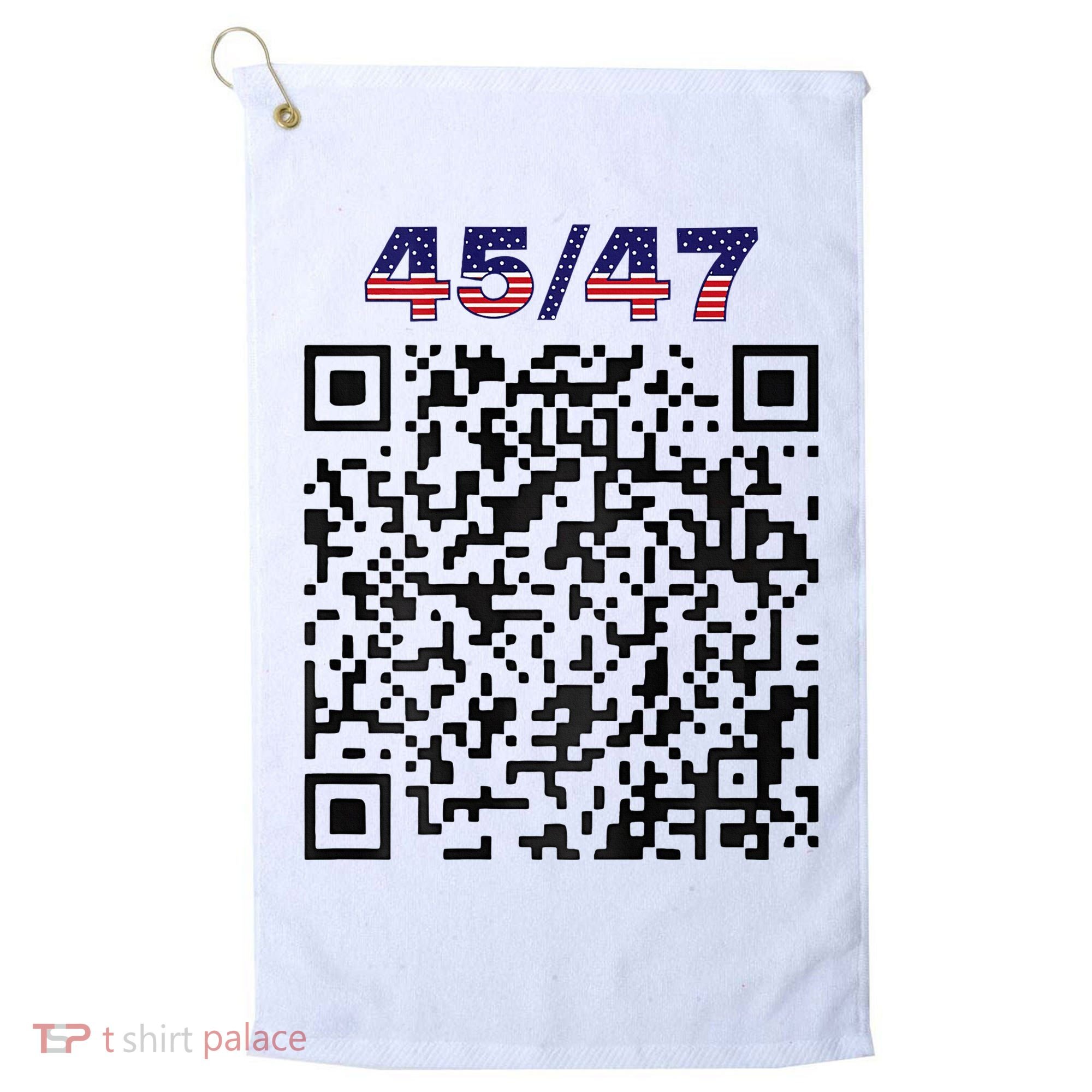 Funny Qr President Trump 4547 Trump Dancing Code Golf Towel