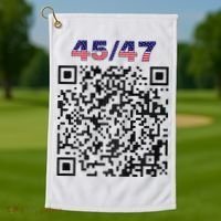 Funny Qr President Trump 4547 Trump Dancing Code Golf Towel thumb 1