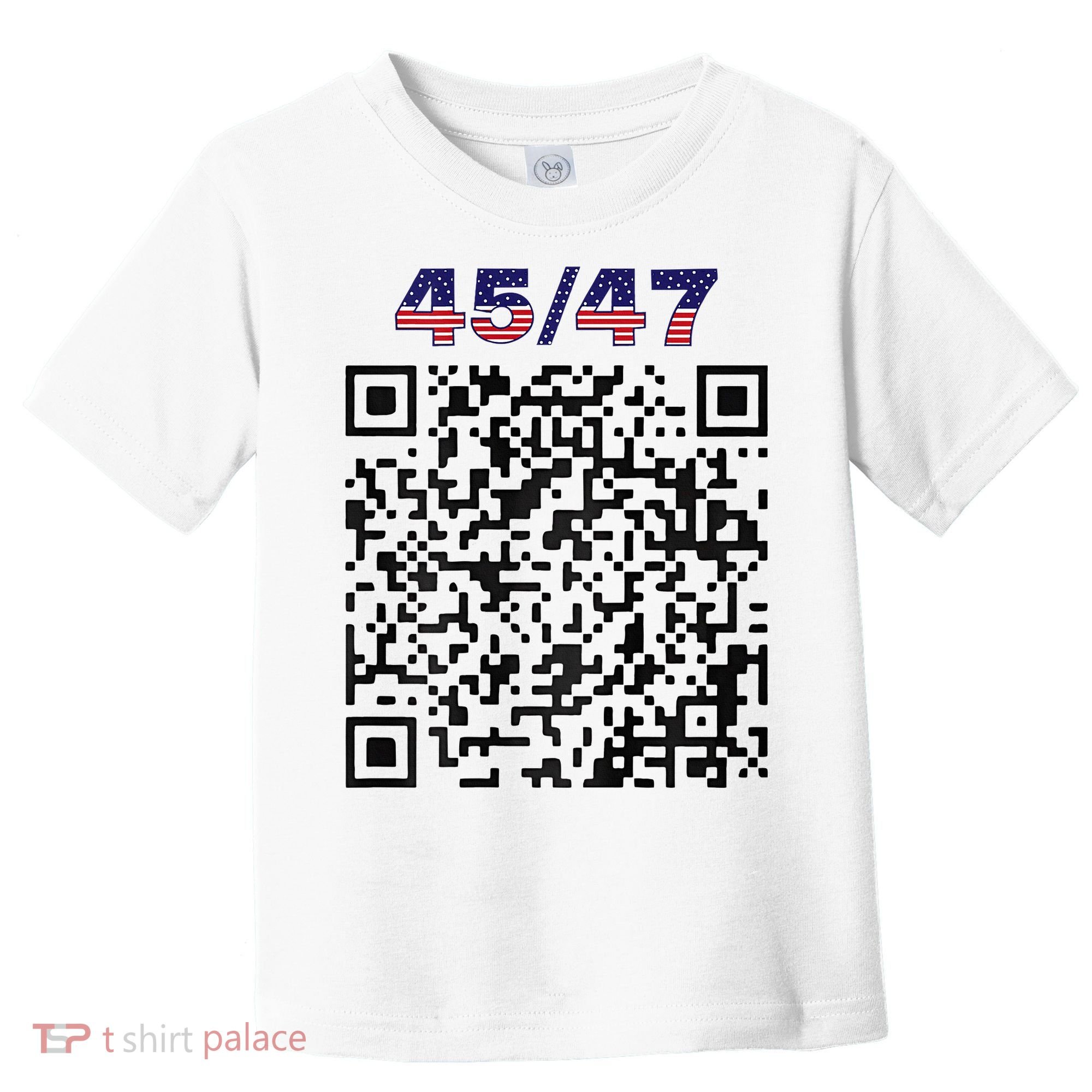 Funny Qr President Trump 4547 Trump Dancing Code Toddler T-Shirt