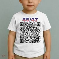 Funny Qr President Trump 4547 Trump Dancing Code Toddler T-Shirt thumb 2