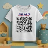 Funny Qr President Trump 4547 Trump Dancing Code Toddler T-Shirt thumb 3