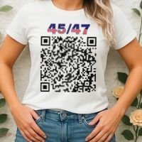 Funny Qr President Trump 4547 Trump Dancing Code Women's T-Shirt thumb 2