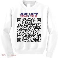 Funny Qr President Trump 4547 Trump Dancing Code Kids Sweatshirt thumb 0