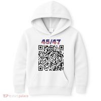 Funny Qr President Trump 4547 Trump Dancing Code Kids Hoodie thumb 0