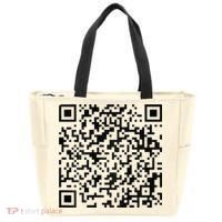 Funny Qr President Trump 4547 Trump Dancing Code Tote Bag thumb 0