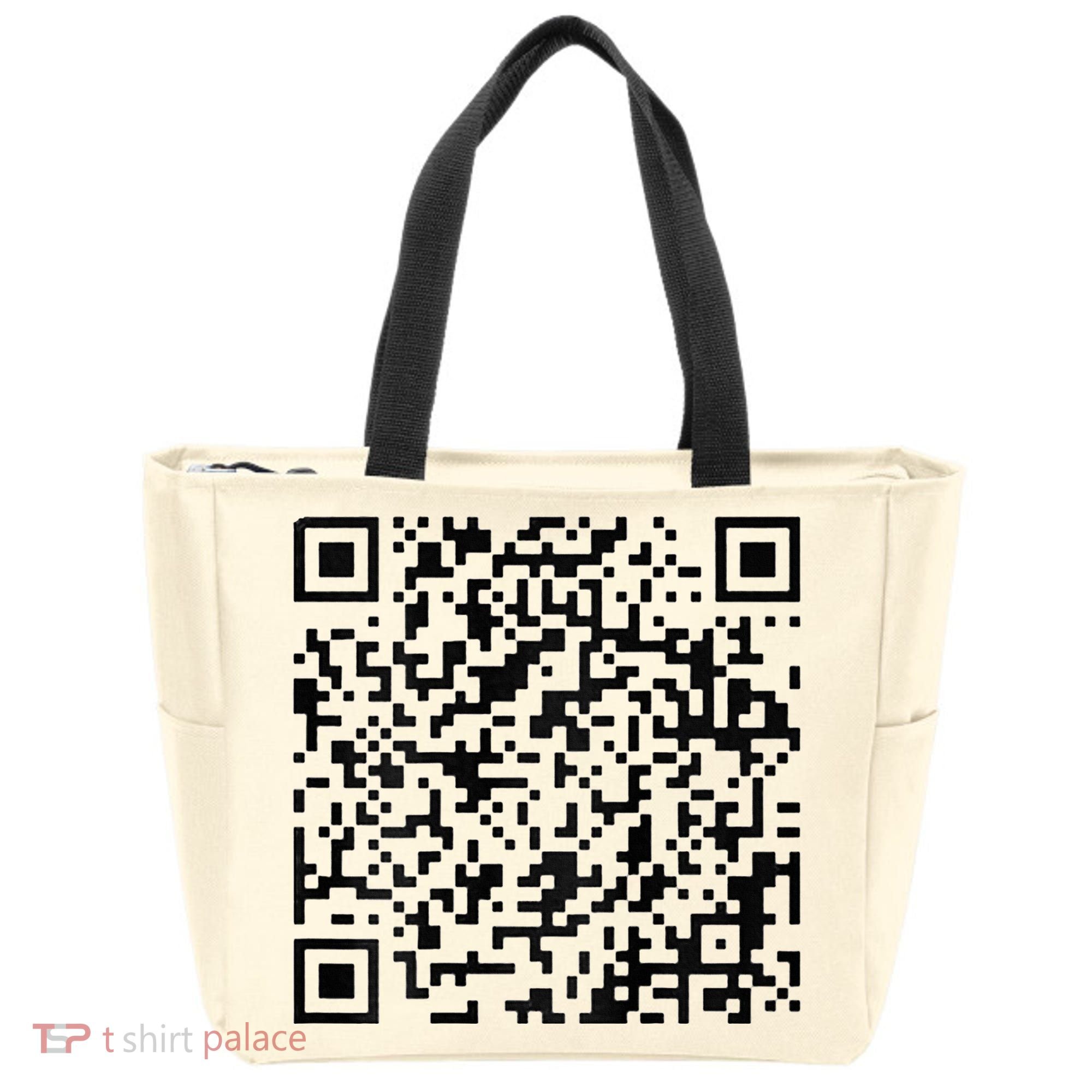 Funny Qr President Trump 4547 Trump Dancing Code Tote Bag