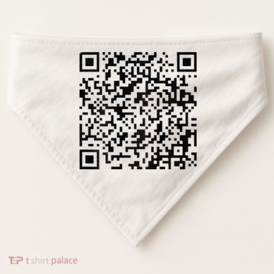 Funny Qr President Trump 4547 Trump Dancing Code USA-Made Doggie Bandana