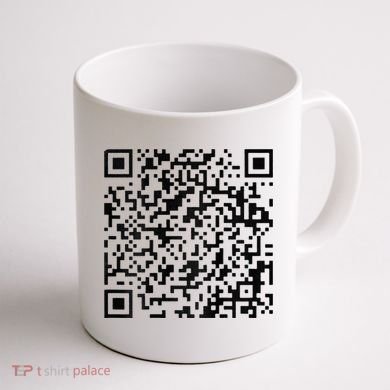 Funny Qr President Trump 4547 Trump Dancing Code Coffee Mug back
