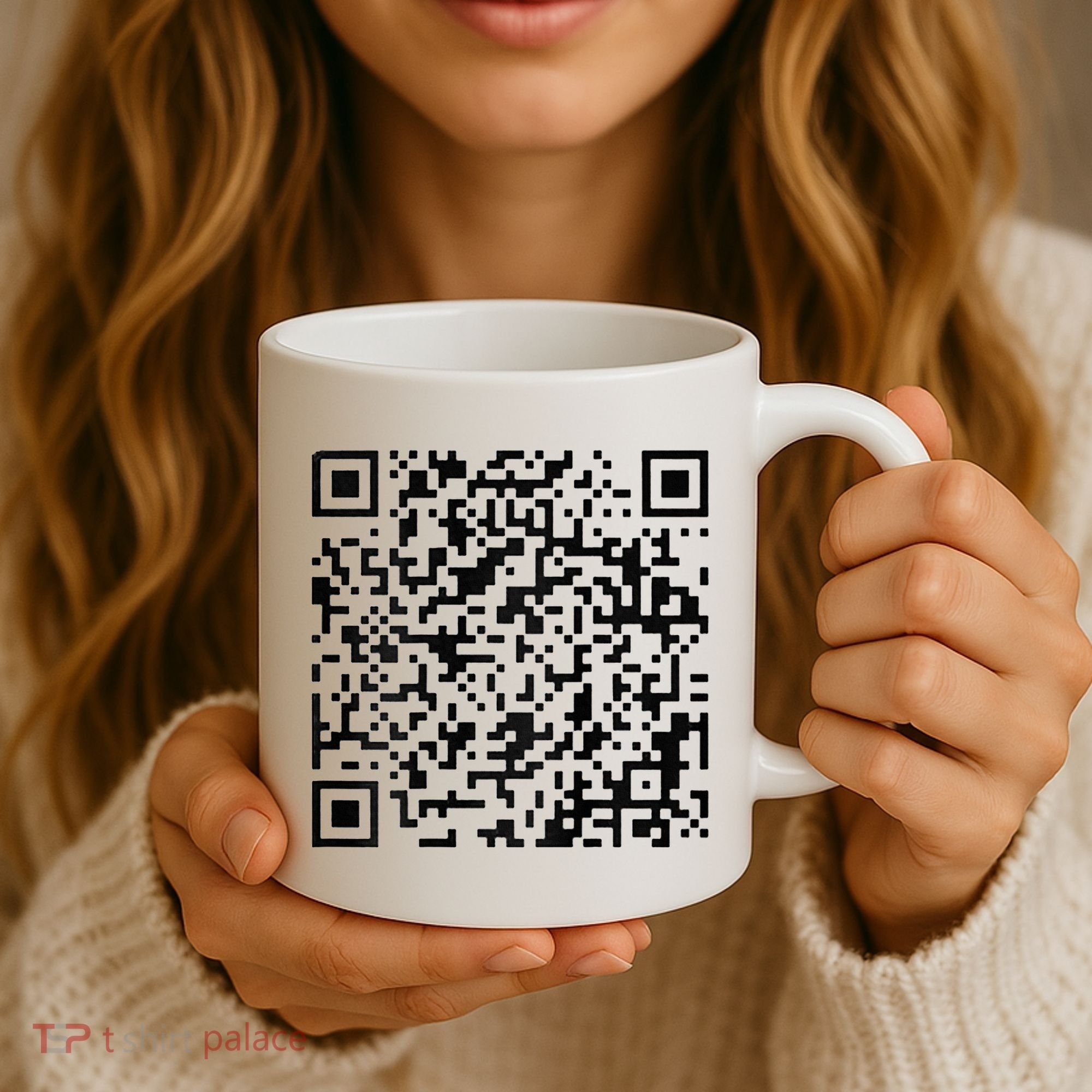Funny Qr President Trump 4547 Trump Dancing Code Coffee Mug