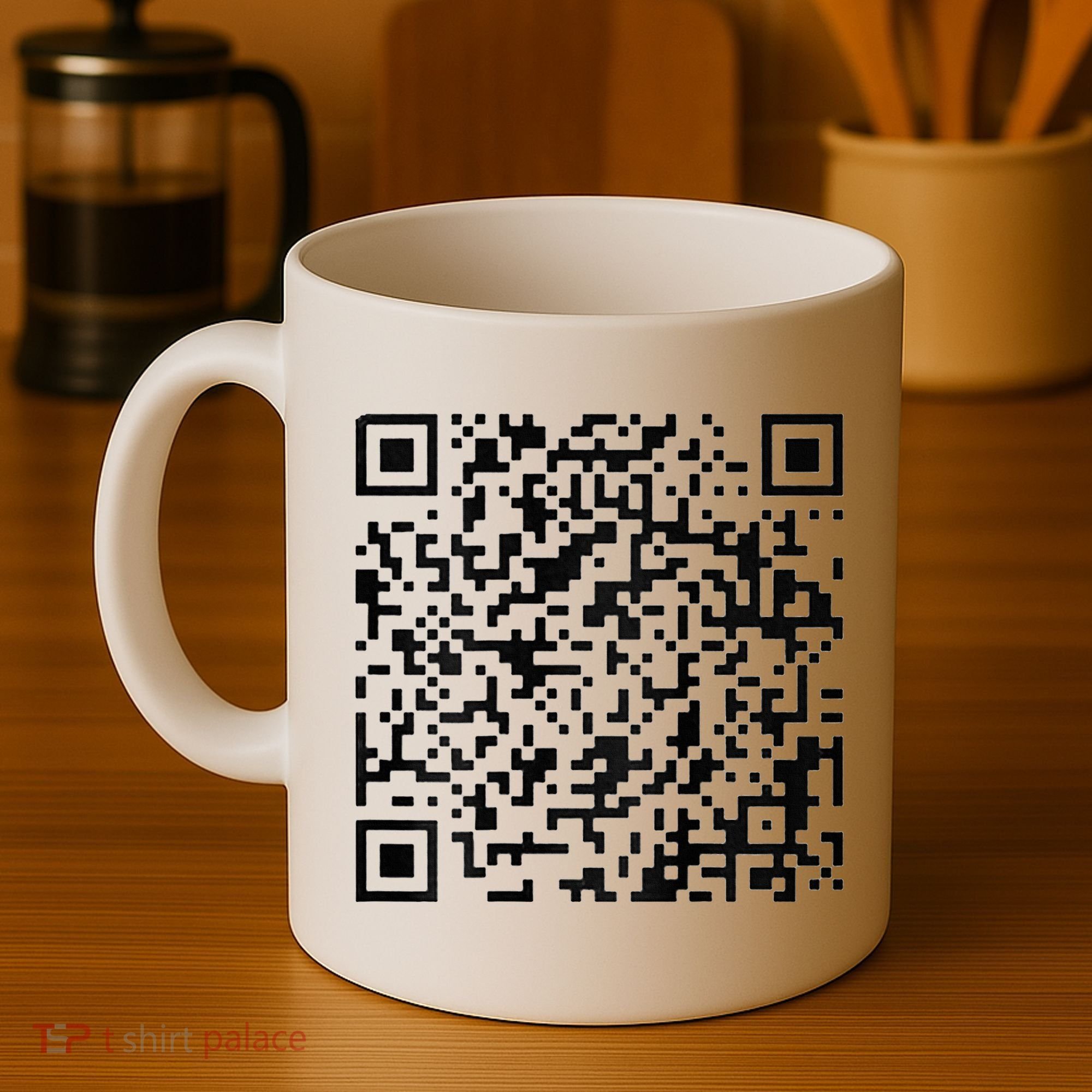 Funny Qr President Trump 4547 Trump Dancing Code Coffee Mug