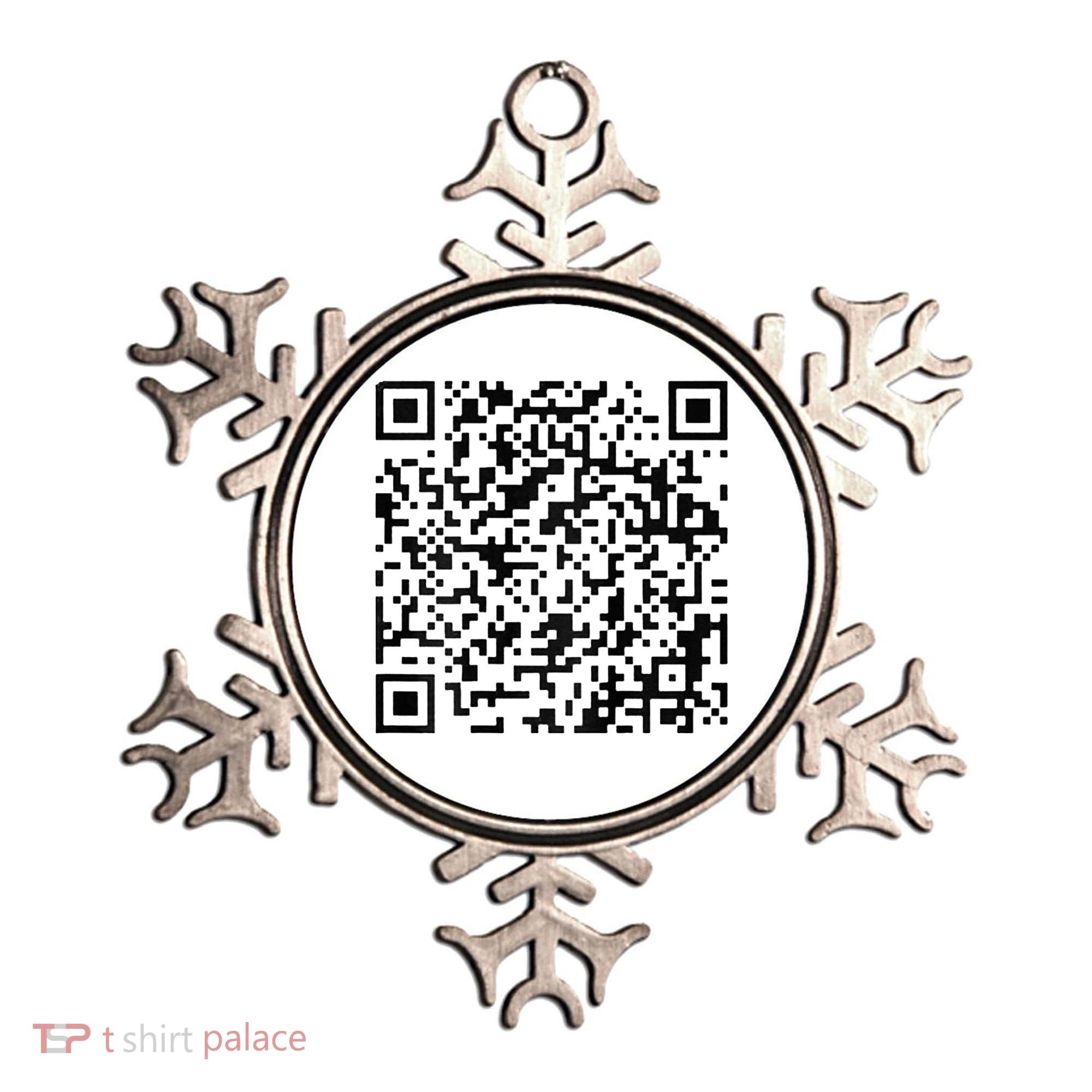 Funny Qr President Trump 4547 Trump Dancing Code Ornament