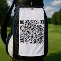 Funny Qr President Trump 4547 Trump Dancing Code Golf Towel thumb 2