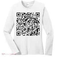 Funny Qr President Trump 4547 Trump Dancing Code Women's Long Sleeve Shirt thumb 0