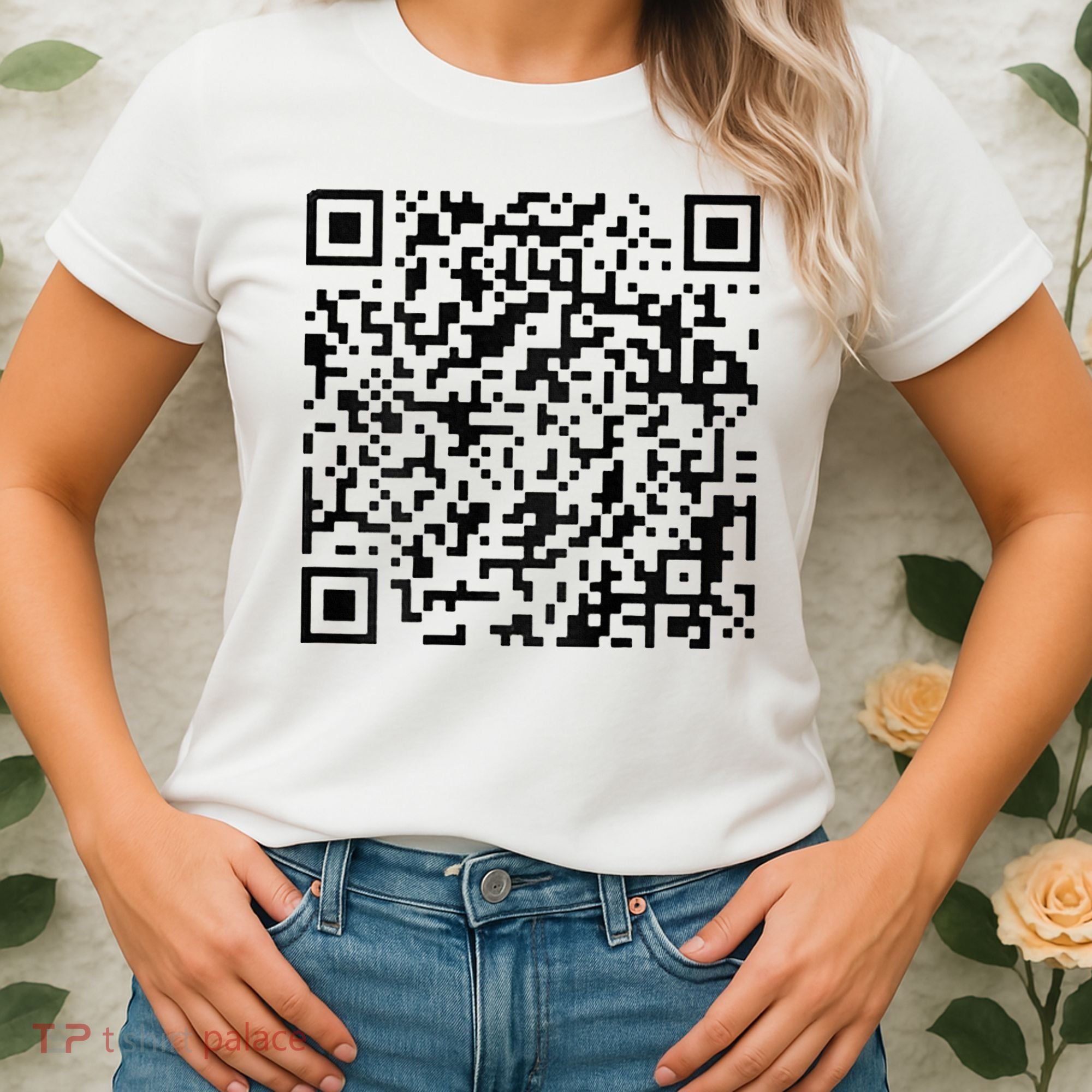 Funny Qr President Trump 4547 Trump Dancing Code Women's T-Shirt