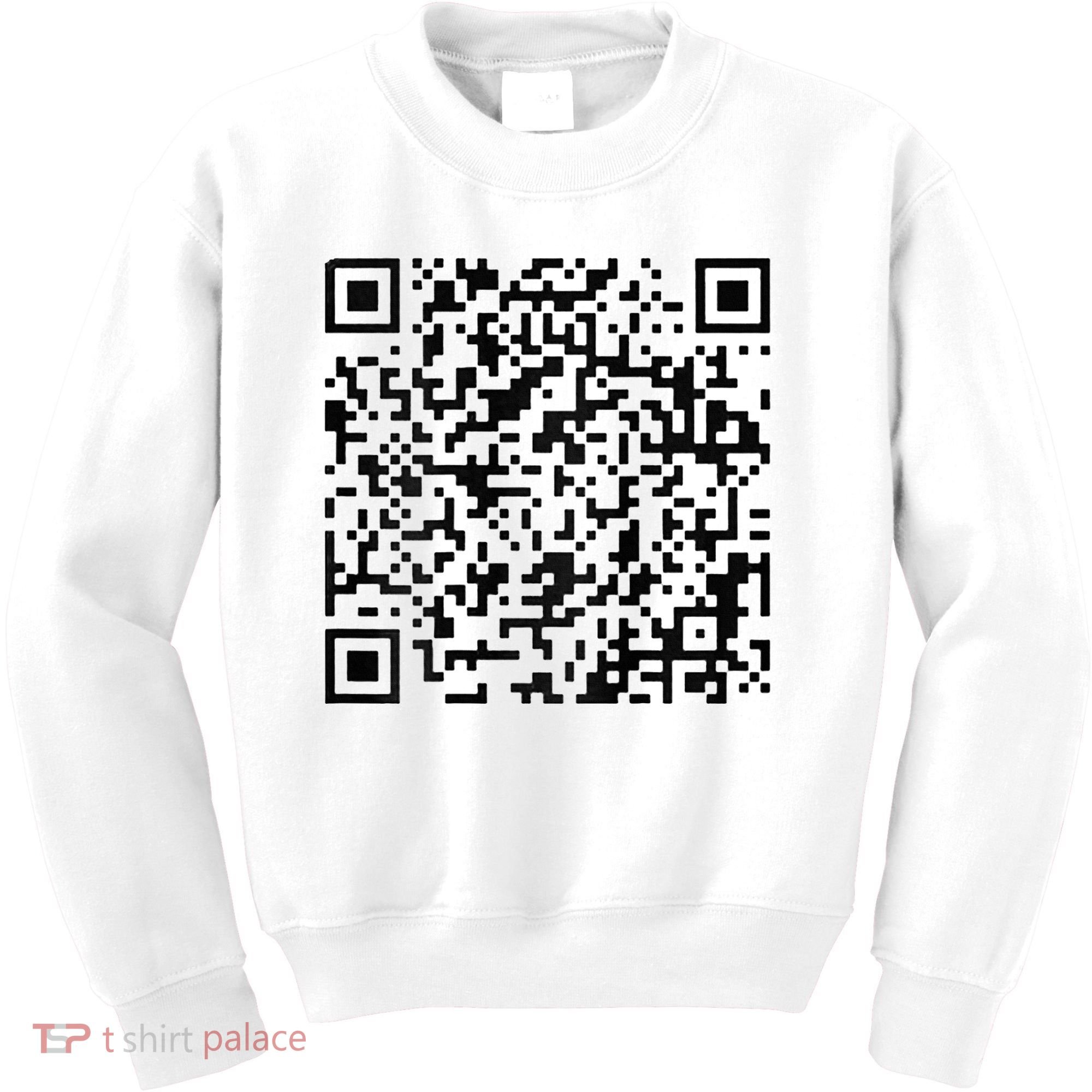 Funny Qr President Trump 4547 Trump Dancing Code Kids Sweatshirt